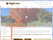 Tablet Screenshot of mapleacresny.com